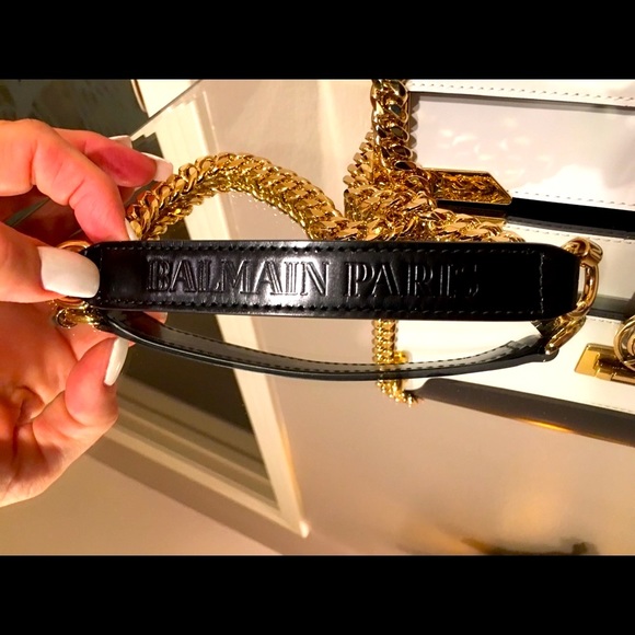 BALMAIN PARIS- BOX 25 SHOULDER BAG, BRAND NEW WITH TAGS! FREE SHIPPING - Picture 2 of 11